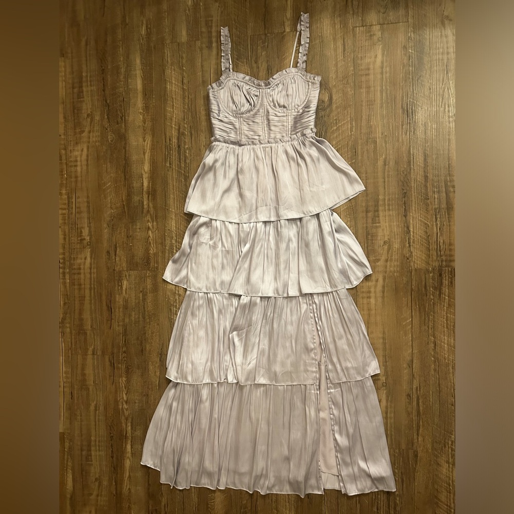 NEW WITH TAGS Altar’d State Noel satin maxi dress by astr the label